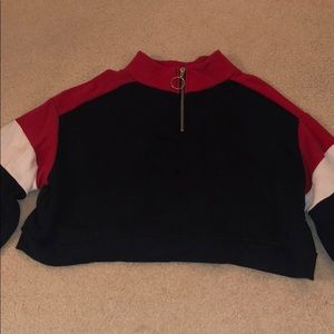 Cropped Quarter Zip